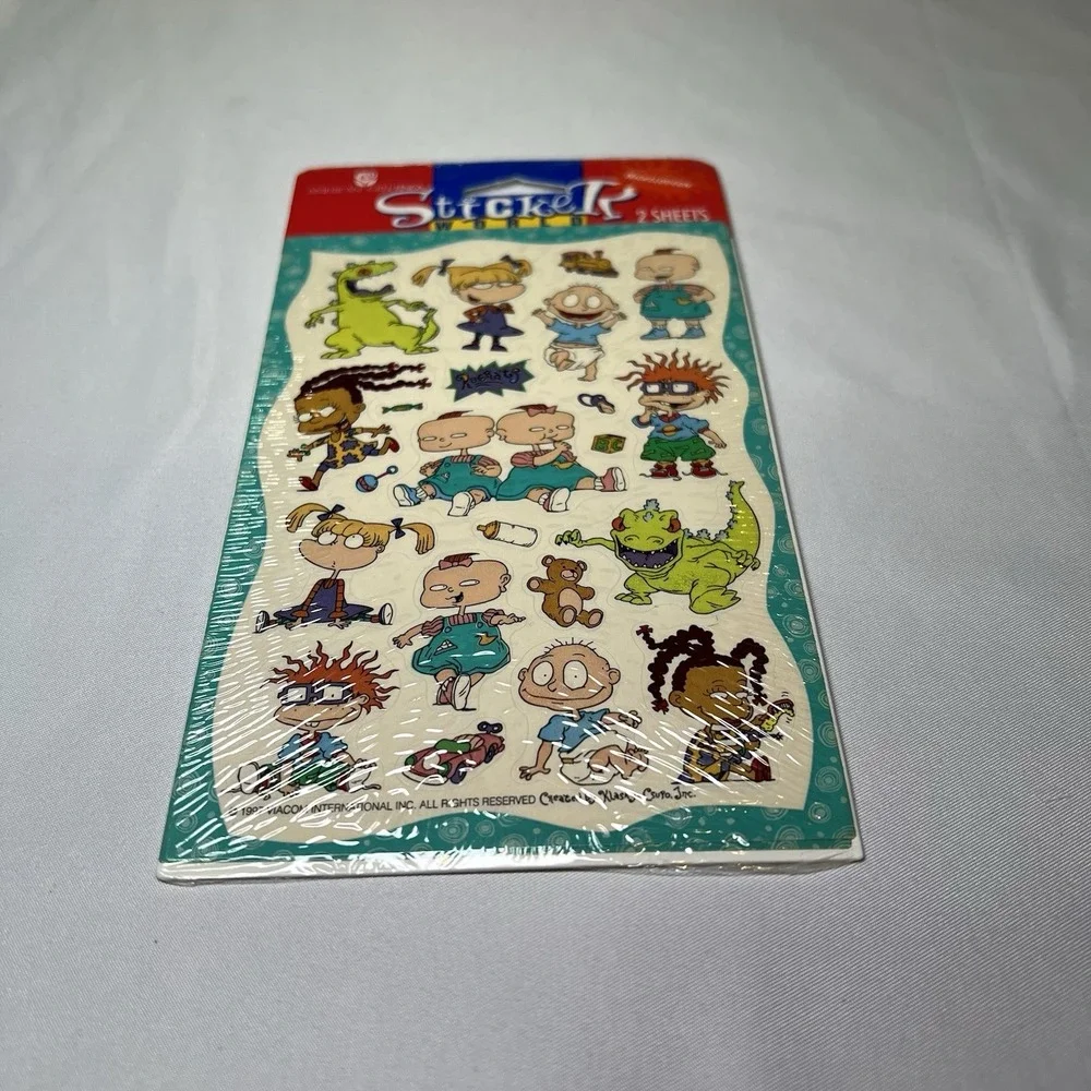 Vintage Nickelodeon Rugrats 1997 Stickers 2 Sheets American Greetings Sealed‎